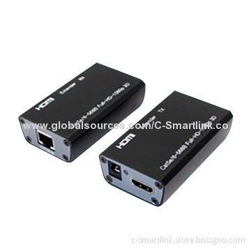 HDMI Extender, 1,080P Full HD HDMI Signal to 60 meters Through Cat-5e/6 Cable